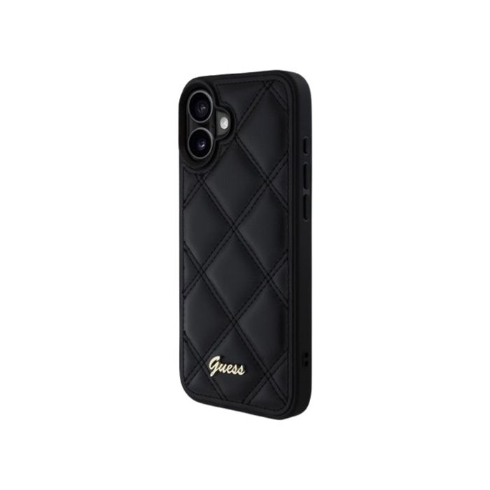 Guess PU Leather Quilted Apple iPhone 16 Plus GUHCP16MPSQSQSK Black