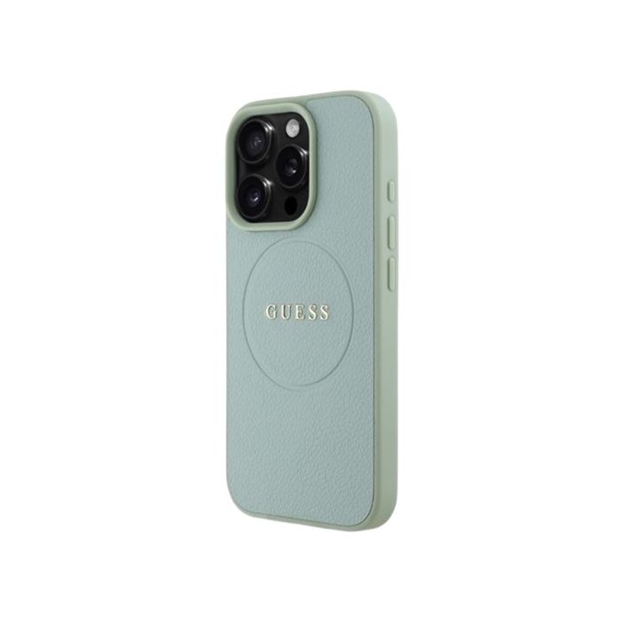 Guess PU Grained Classic Logo MagSafe Apple iPhone 16 Pro Max GUHMP16XPGHSMMN Green