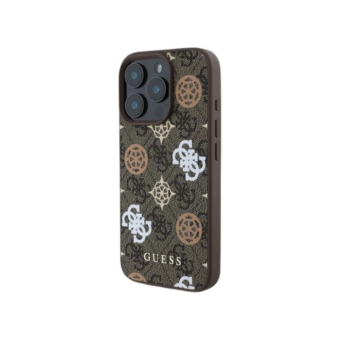 Guess PU 4G Peony MagSafe Apple iPhone 16 Pro GUHMP16LP4PWPW Brown