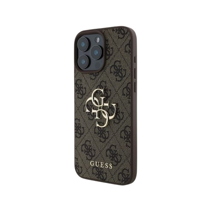 Guess PU 4G Metal Logo Apple iPhone 16 Pro GUHCP16L4GMGBR Brown