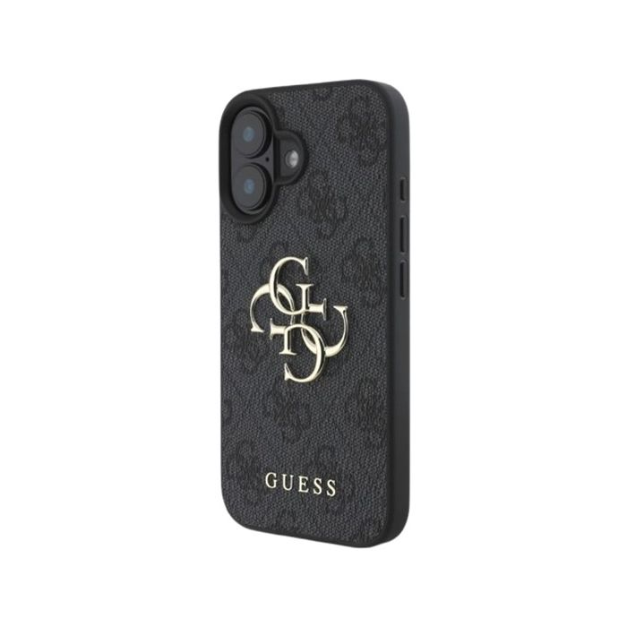 Guess PU 4G Metal Logo Apple iPhone 16 Plus GUHCP16M4GMGGR Grey