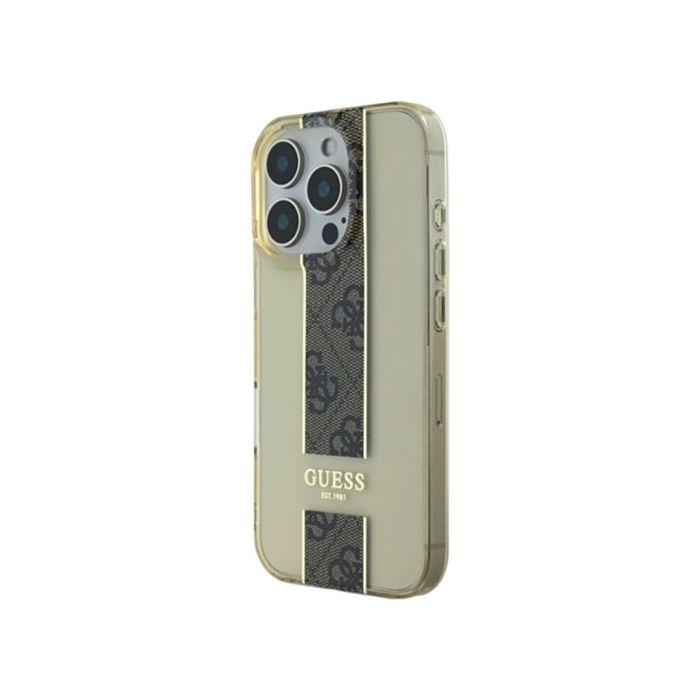 Guess IML Middle 4G Stripe Apple iPhone 16 Pro GUHCP16LHS4PPW Brown