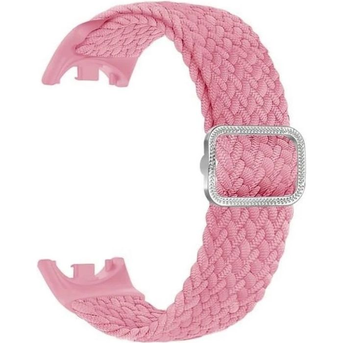 Beline remienok na Xiaomi Mi Band 9/8 Nylon Ružový