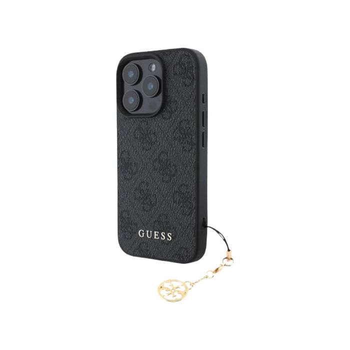 Guess 4G Charm Apple iPhone 16 Pro GUHCP16LGF4GCK Tone on Tone Grey