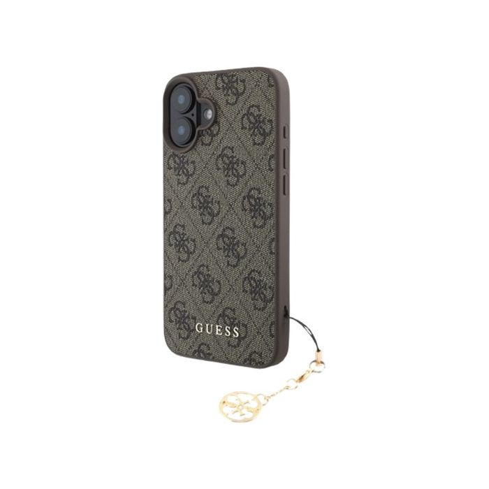 Guess 4G Charm Apple iPhone 16 GUHCP16SGF4GCW Tone on Tone Brown