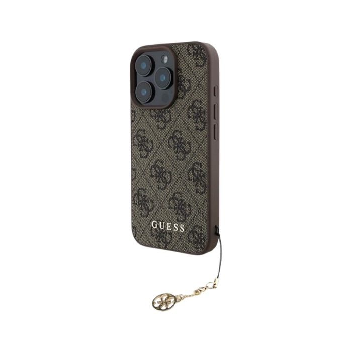 Guess 4G Charm Apple iPhone 16 Pro GUHCP16LGF4GCW Tone on Tone Brown