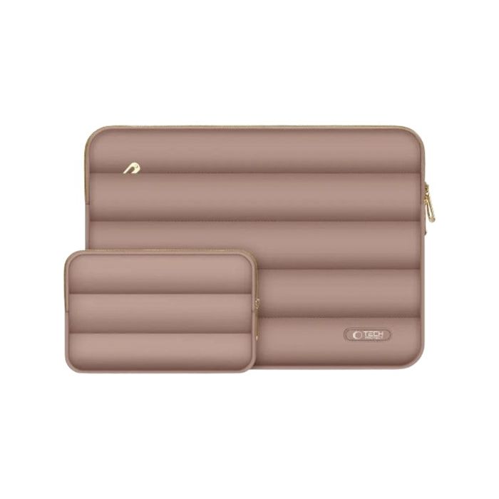 Tech-Protect Puffy Laptop 15-16" case + accessory bag Walnut