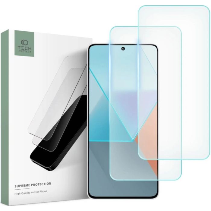 Tech-Protect Supreme Set Xiaomi Redmi Note 13 4G/5G/13 Pro 4G/5G/Poco X6 5G/Poco M6 Pro 4G Clear