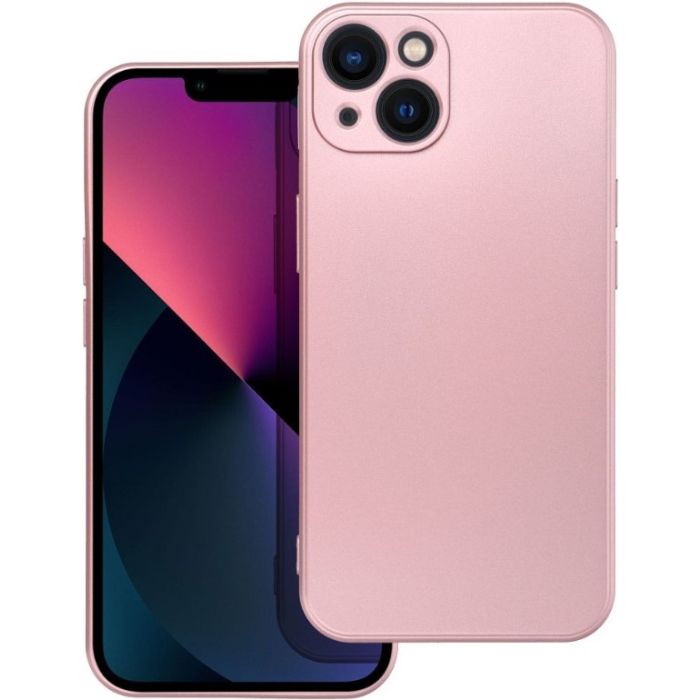 Silikónové puzdro na Motorola Moto G22/E32/E32s Metallic ružové